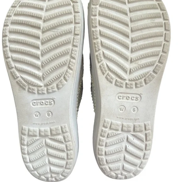 CROCS COMFORT Sloane Gray Embellished crocs - Picture 4 of 4